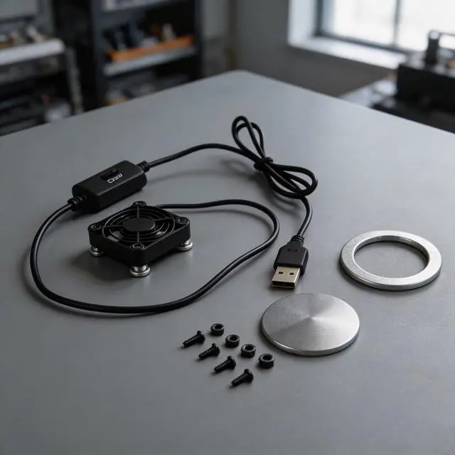 Alt view image 2 of 7 - USB Cooling Fan With 3 Adjustable Speeds Perfect For For Laptops And Small Electronics In Limited Spaces(B)