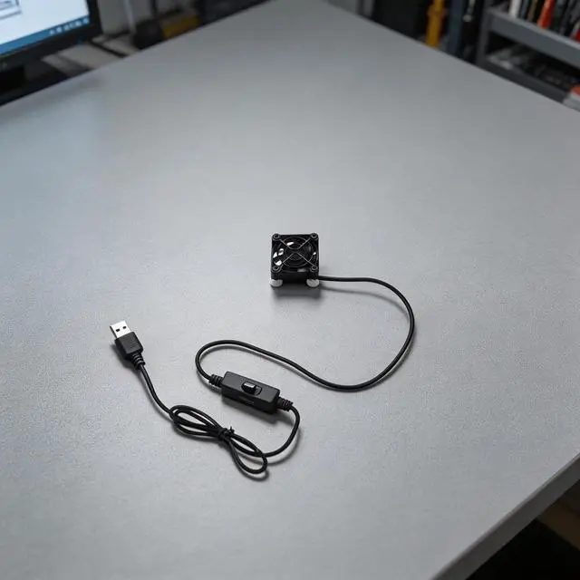 Alt view image 3 of 7 - USB Cooling Fan With 3 Adjustable Speeds Perfect For For Laptops And Small Electronics In Limited Spaces(B)