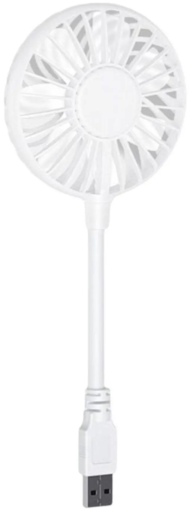 Main image of Mini USB Fan 360 Degree Adjustable Small Personal Fan for Power Bank Laptop PC for Home Office Car Outdoor Travel Summer Gifts (White)