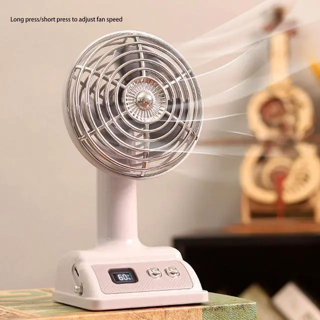 Alt view image 4 of 7 - Quiet Desk Fan 100 Speed Portable Table Fan USB Small Desk Mini Personal Desktop, Cooling Strong Airflow Quiet Fans for Bedroom, Home (Pink)