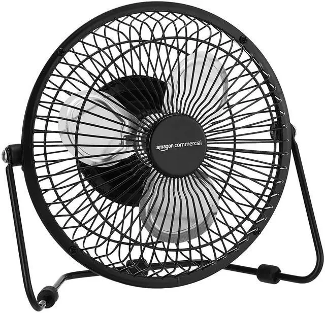 Main image of 6-Inch Table Fan with Power Adapter and USB Cable, black (DC6-3A)