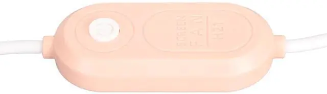 Alt view image 6 of 7 - Noiseless Clip On Fan 2 Heads USB Powered, 3 Speeds | Space Saving Monitor Fan for Desktop Laptop Home Office (Pink)