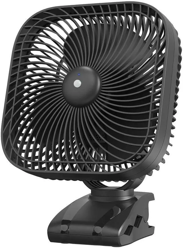 Main image of 20000mAh Rechargeable Portable Clip-on Fan Battery Operated, Last 78 Hrs, 4 Speeds with Light & Hook, 8 Inch Personal for Camping, Outdoor, Golf Cart, Stroller & Desk Use