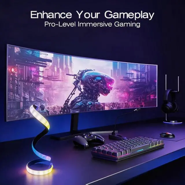 Alt view image 3 of 7 - Modern RGB Spiral Table Lamp,Cool night lights,Portable USB Powered lamp