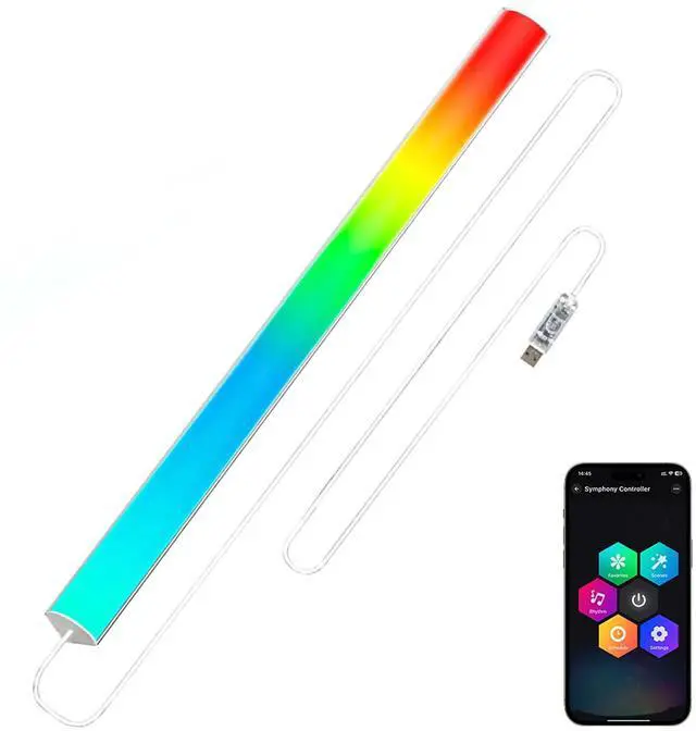 Main image of Under Monitor RGB Light Bar, 12 Inch USB Powered RGB Gaming Light Bar with APP Control, Music Sync LED Monitor Backlight, 5V 2A Ambient Desk Light for PC, Gaming Setup, TV, Desktop