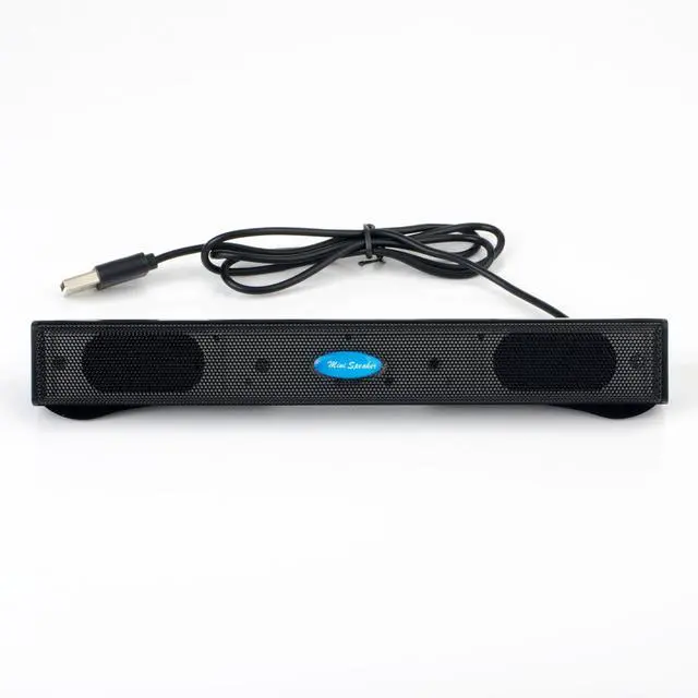 Alt view image 2 of 3 - Computer Speakers for Desktop Pc, USB Pc Speakers for Desktop, Wired Laptop Sound Bar, USB Speaker, Small Soundbar for Tv, Meeting, Gaming, Online Learning, Plug & Play Mini Computer Soundbar