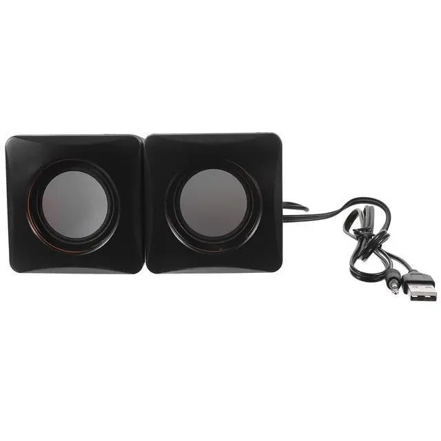 Main image of Mini USB Computer Speakers Wired Desktop Audio Speakers Portable Multimedia Sound System for PC Laptop Music Player USB Powered for Home Office