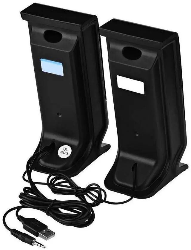 Alt view image 6 of 6 - Computer Speakers,Wired Speakers for PC Desktop Laptop Tablet Smartphones,Mini USB 2.0 Speaker Subwoofer