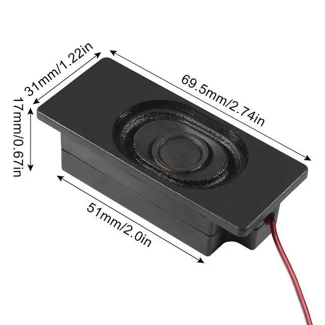 Alt view image 6 of 7 - 4 PCS Speaker 3 Watt 8 Ohm Mini Speaker 8ohm 3w Loundspeaker Micro Speaker for Arduino with JST-PH2.0 Interface for Small Electronic Projects Advertising Machines LCD TV Monitors