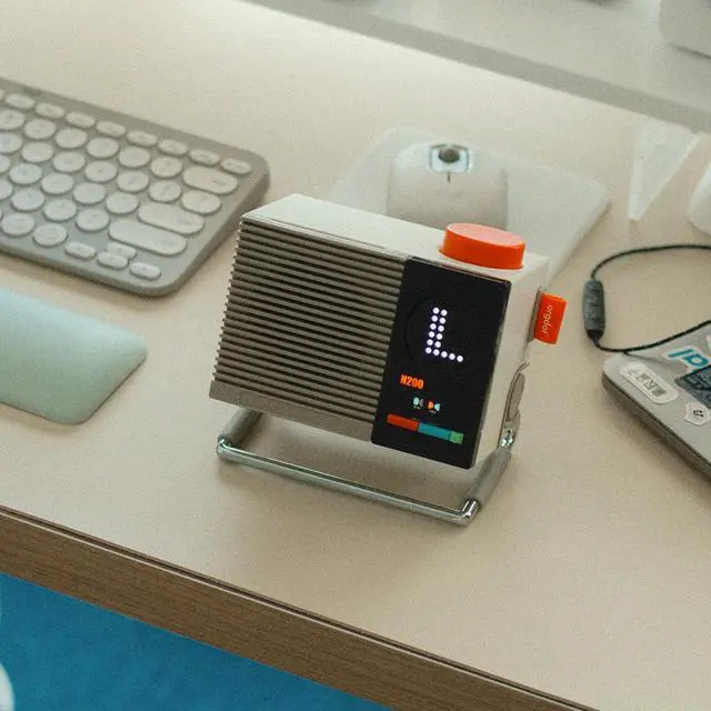 Alt view image 7 of 7 - N200 Retro Bluetooth Speaker,Portable Wireless,Desktop Decor,White