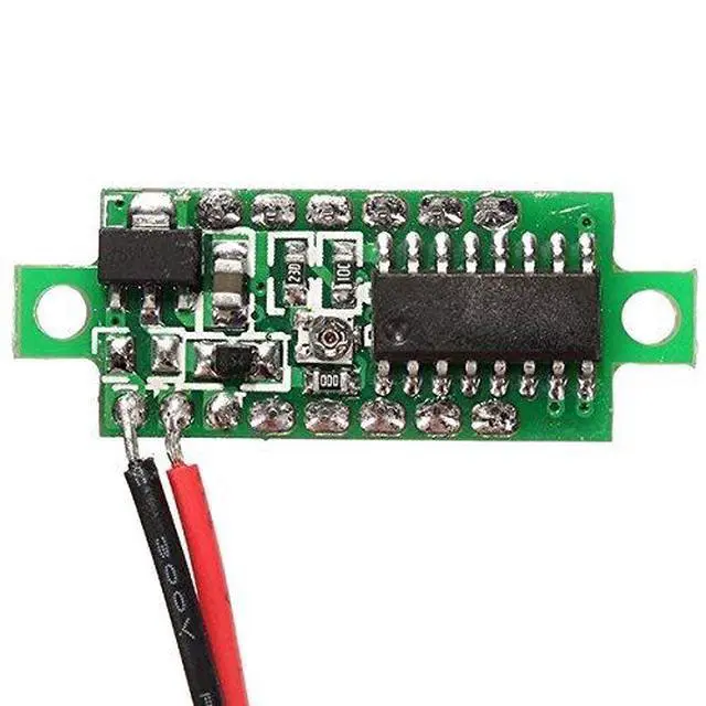 Alt view image 3 of 3 - Voltage Tester, 2.5V-30V Mini Digital DC Voltmeter with 0.28 inch LED Display (5 Pcs)