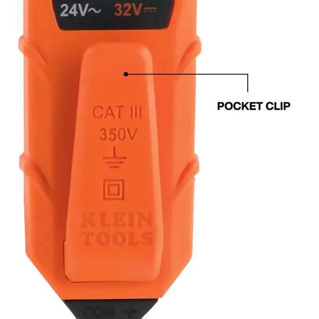 Alt view image 6 of 6 - ET45 Digital AC/DC Voltage Tester, 12-240V AC, 32-330V DC, LED Illumination, DC Polarity, Auto Off, CATIII 350V-Class 2-Double Insulation, IP44 Dust & Water Resistant, No Batteries Needed