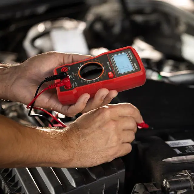 Alt view image 7 of 7 - Multimeter Voltage Tester - Digital Volt Meter with Backlit Display and Needle Probes for AC/DC Voltage, DC Current, and Wire Continuity by