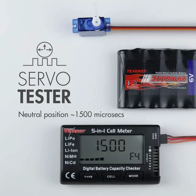 Alt view image 7 of 7 - 5-in-1 Battery Meter, Intelligent Cell Meter Digital Battery Checker/Balancer for LiPo / LiFePO4 / Li-ion/NiCd/NiMH Battery Packs