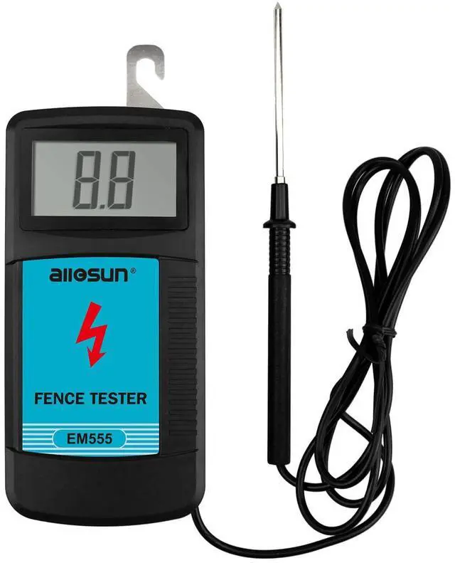 Main image of Electric Fence Tester Fault Finder Digital Electric Fence Voltage Tester Max 9.9kv, Blue (EM555)