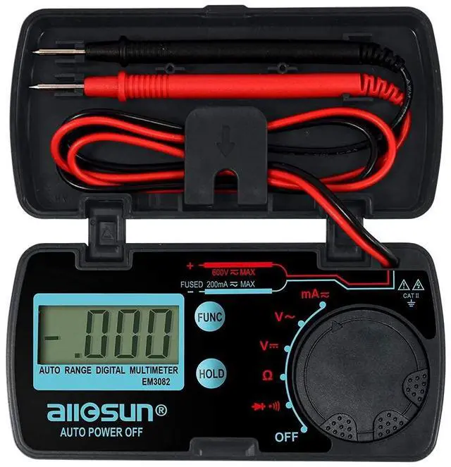 Main image of Pocket Size Compact Digital Multimeter Auto Range Multi Continuity Tester (EM3082 (auto Range))