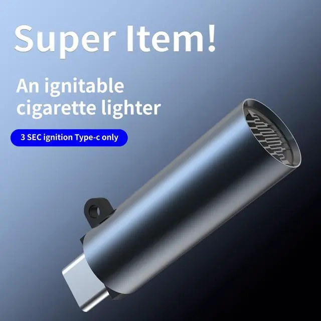 Alt view image 5 of 7 - Electric Lighter, USB C Lighter, Mini Version, Flameless Windproof, Mens Gift (Wide Mouth)