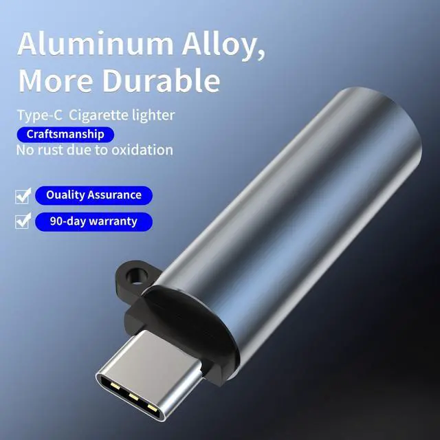 Alt view image 6 of 7 - Electric Lighter, USB C Lighter, Mini Version, Flameless Windproof, Mens Gift (Wide Mouth)