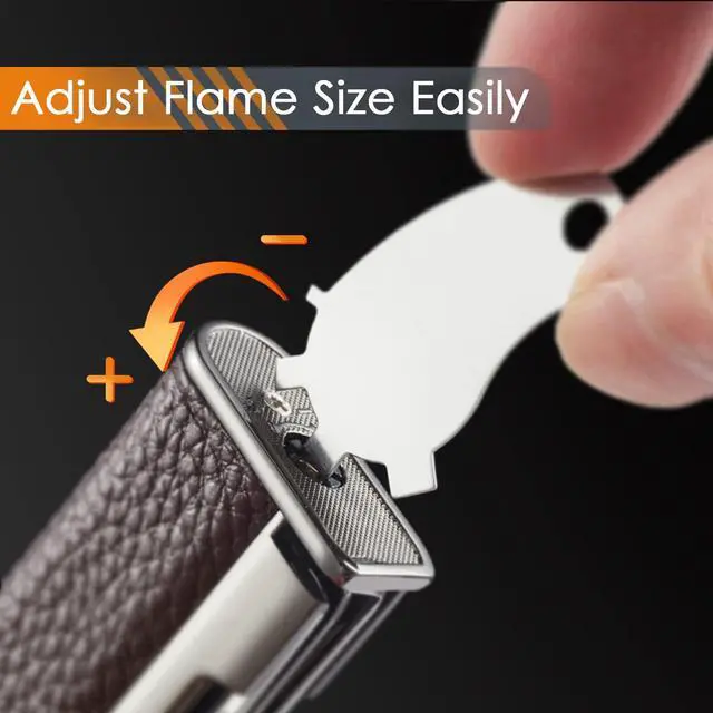 Alt view image 4 of 6 - 3 in 1 Pipe Lighter Butane Angled Soft Flame Refillable with 3 Pipe Cleaner Tools Multifunctional Gas Lighter for Camping Grill Fireplace Candle (Gas Not Included)