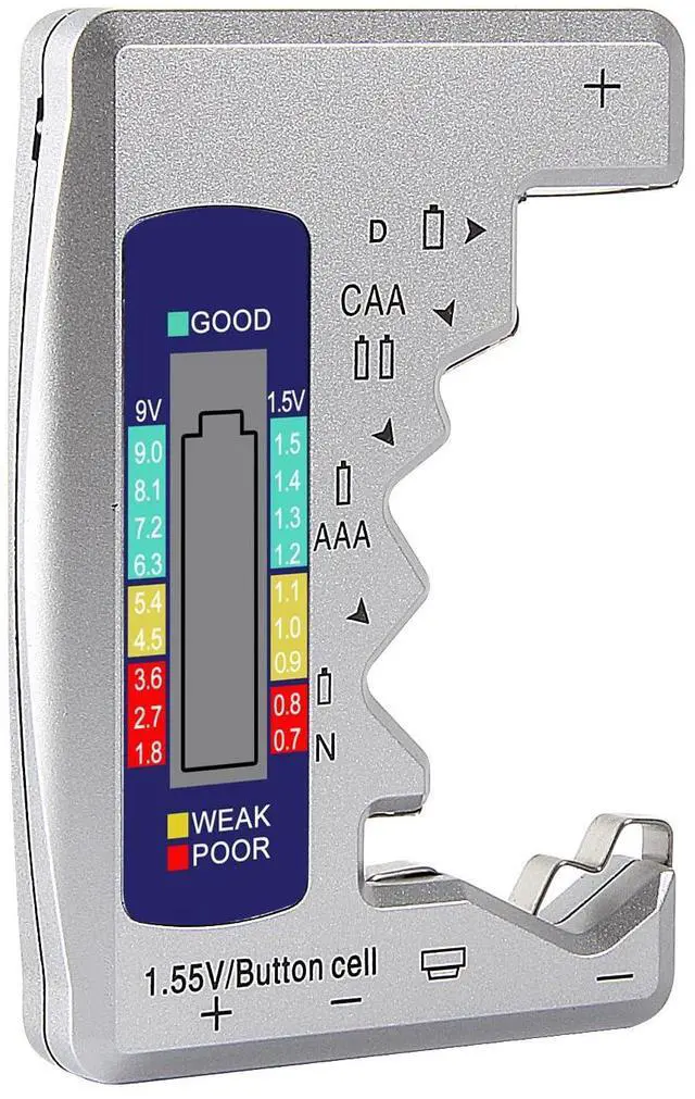 Main image of Universal Battery Tester Digital LCD Display Multi-Purpose Battery Checker Capacity Analyzer for AA AAA C D 9V 1.5V Cranking System Tester