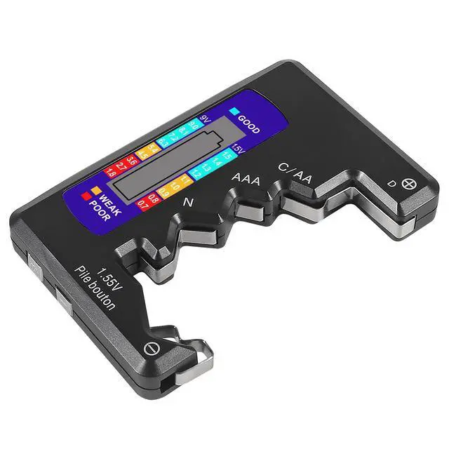 Alt view image 5 of 7 - 2PACK BT-886 Battery Tester Checker BatteryTester for Battery C D 9V AA AAA 1.5V -Black