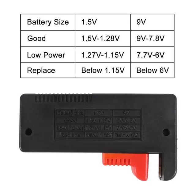 Alt view image 6 of 6 - 4PACK Battery Tester, Universal Battery Checker Small Battery Testers for AAA AA C D 9V 1.5V Button Cell Household Batteries ModelBT-168 PRO