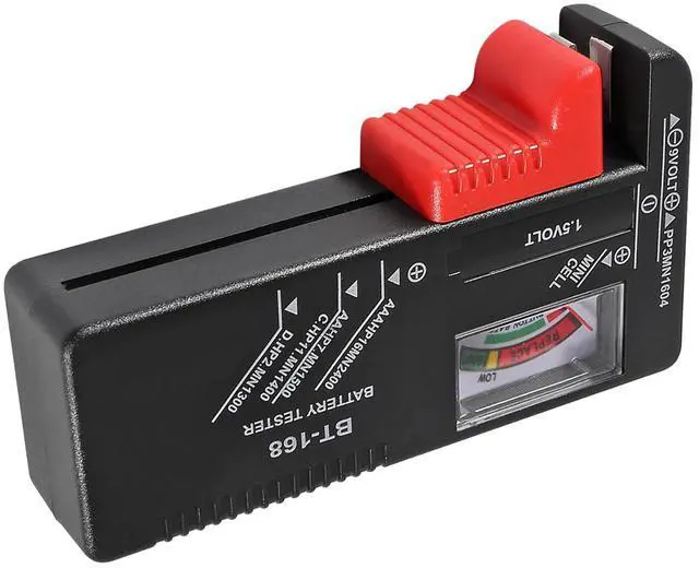 Alt view image 6 of 6 - 4Pack Battery Tester,Universal Battery Checker Small Battery Testers for AAA AA C D 9V 1.5V Button Cell Household Batteries Model BT-168