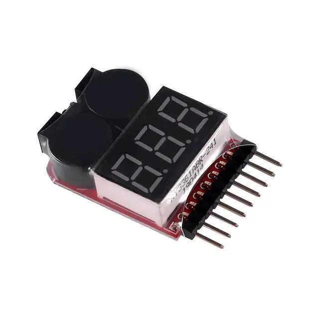 Alt view image 5 of 7 - Lipo Battery Checker,4Pack RC Lipo Battery Voltage Detector with Low Voltage Buzzer Alarm and LED Indicator,for 1S-8S Iithium Battery 1655