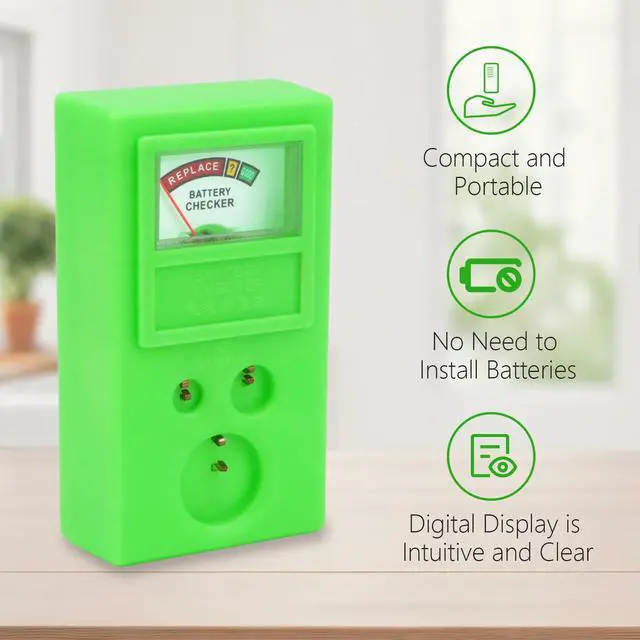 Alt view image 2 of 7 - Button Cell Battery Tester Portable Battery Checker1.5v 3v Small Batteries Tester Meter Tool for LR44 CR2032 CR2025 Button Cell