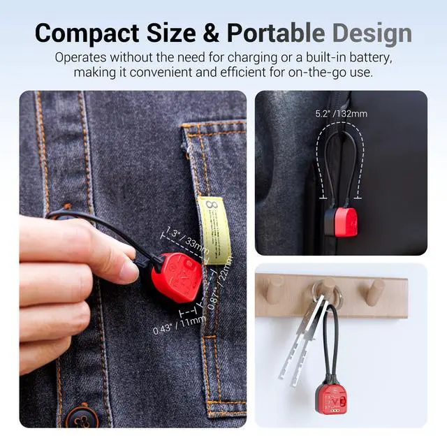 Alt view image 5 of 7 - Portable Magnetic Battery Tester for AA AAA C CR2032, Compact Universal Battery Checker with 3 Indicator Lights for CR2025 CR2450 LR44 Double Triple A D 1.5V 3V 3.7V Button Coin Cell Household Battery