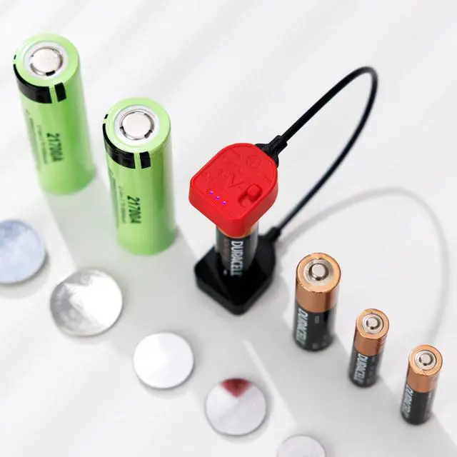 Alt view image 7 of 7 - Portable Magnetic Battery Tester for AA AAA C CR2032, Compact Universal Battery Checker with 3 Indicator Lights for CR2025 CR2450 LR44 Double Triple A D 1.5V 3V 3.7V Button Coin Cell Household Battery