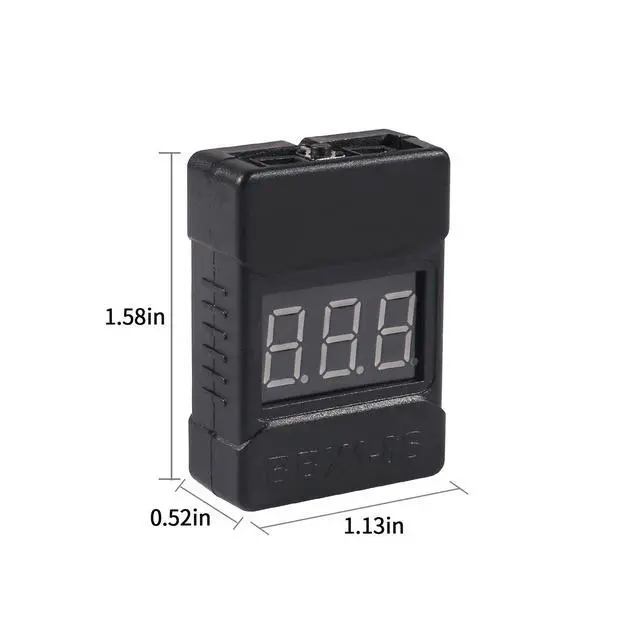 Alt view image 3 of 5 - Lipo Battery Checker,6Pack RC Lipo Battery Voltage Detector with Low Voltage Buzzer Alarm and LED Indicator,for 1S-8S Iithium Battery 1655