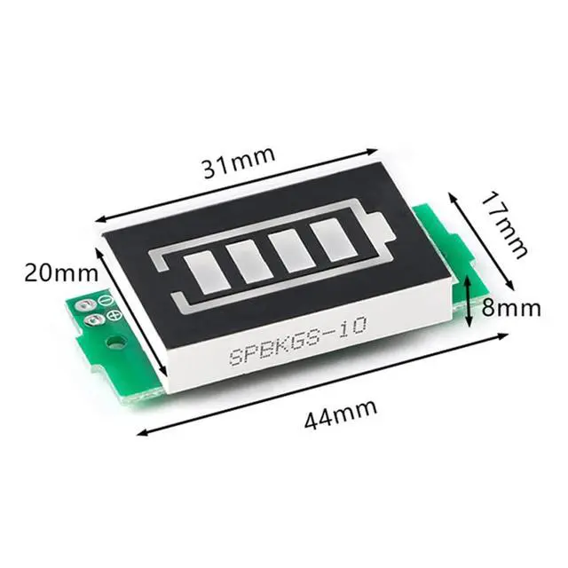 Alt view image 2 of 7 - 1S 2S 3S 4S 5S 6S 7S 8S 1-8S Lithium Battery Capacity Indicator Module 4 Sections Green LED Display Tester Li-po Li-ion (5 Pack)