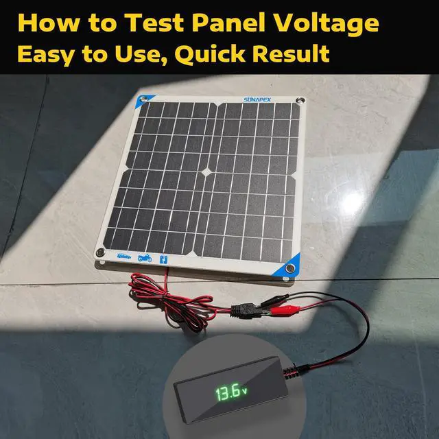 Alt view image 4 of 6 - Digital Battery Voltage Tester - Battery Voltmeter with LCD Display and Alligator Clips - 6V 12V 24V 48V Battery Checker for Golf Cart Motorcycle RV Marine Car & Off-Grid Solar Batteries