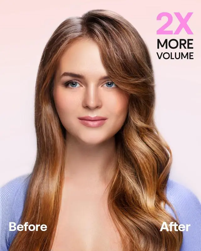 Alt view image 6 of 7 - 5 in 1 Curling Iron,Curling Iron Set with Heated Round Brush and 4 Interchangeable Ceramic Curling Wand(0.5-1.25"), Instant Heat Up,Dual Voltage Hair Curler