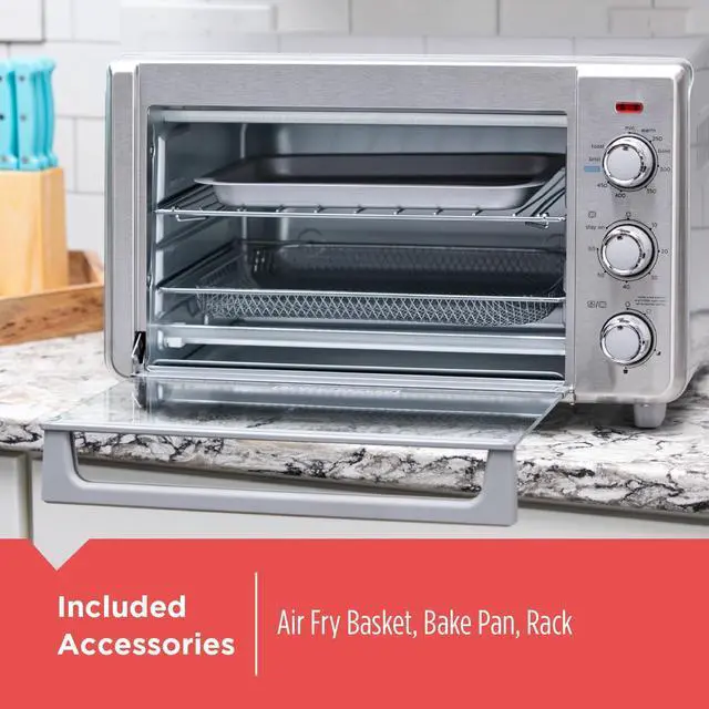 Alt view image 4 of 5 - 6-Slice Air Fry Toaster Oven, 5-in-1 Countertop Oven