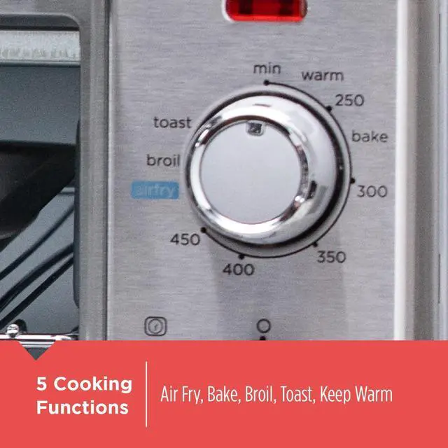 Alt view image 2 of 5 - 6-Slice Air Fry Toaster Oven, 5-in-1 Countertop Oven