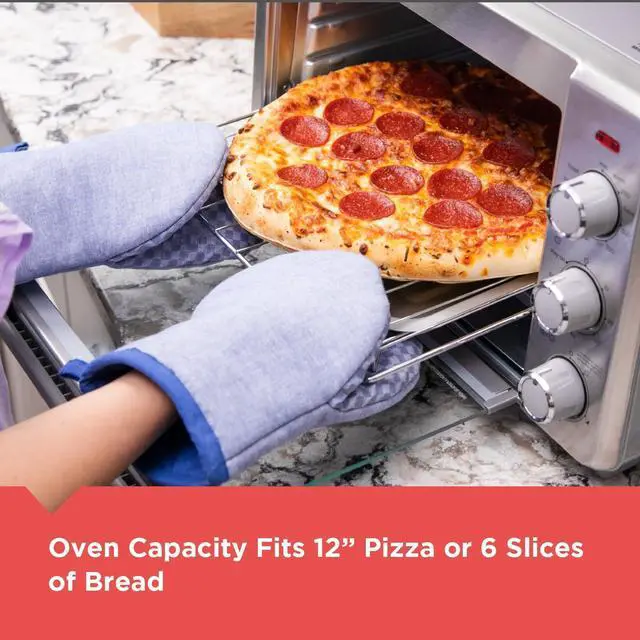 Alt view image 3 of 5 - 6-Slice Air Fry Toaster Oven, 5-in-1 Countertop Oven