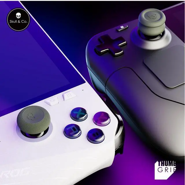 Alt view image 2 of 7 - Skin, CQC and FPS Thumb Grips Joystick Cap Analog Stick Cover for Steam Deck/OLED and ROG Ally, Ally X- Black, Set of 6