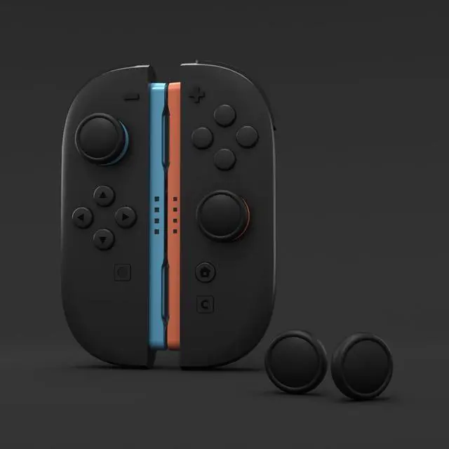 Alt view image 2 of 7 - Thumb Grips for Nintendo Switch 2, 4-Pack Silicone Joystick Caps for Joycon 2 Accessories, Comfort Thumbstick Grip Covers - Black