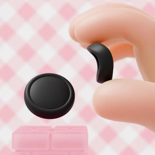Alt view image 6 of 7 - Thumb Grips for Nintendo Switch 2, 4-Pack Silicone Joystick Caps for Joycon 2 Accessories, Comfort Thumbstick Grip Covers - Black