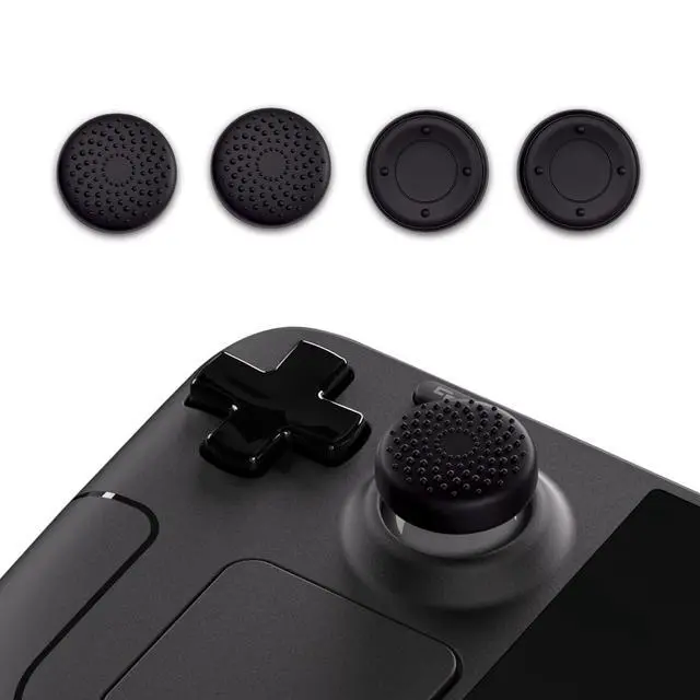 Alt view image 2 of 7 - Thumb Grip Caps for Steam Deck LCD, Silicone Thumbsticks Grips Joystick Caps for Steam Deck OLED - Raised Dots & Studded Design