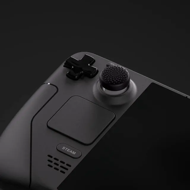 Alt view image 4 of 7 - Thumb Grip Caps for Steam Deck LCD, Silicone Thumbsticks Grips Joystick Caps for Steam Deck OLED - Raised Dots & Studded Design