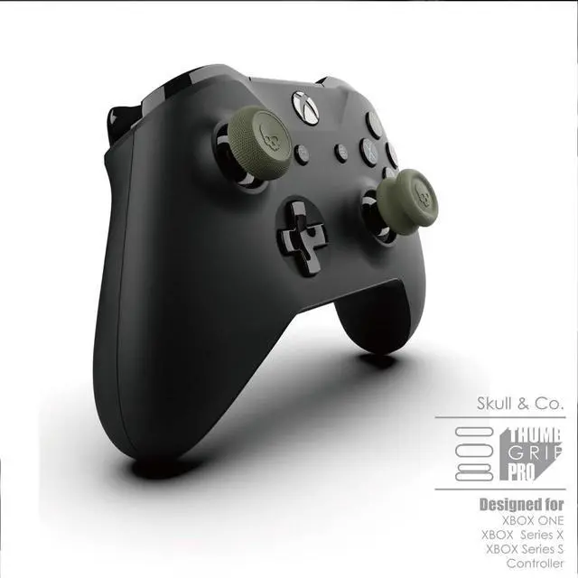 Alt view image 2 of 6 - CQC and FPS Thumb Grips Joystick Cap Analog Stick Cover for Xbox Controller and ROG Xbox Ally- Black, Set of 6