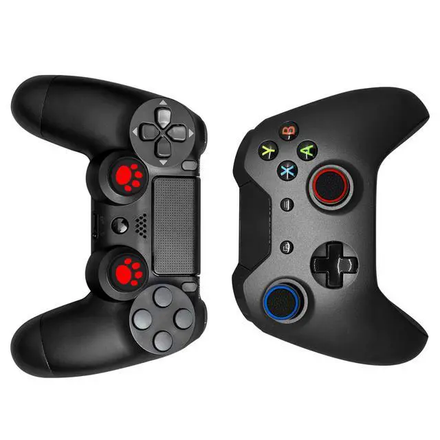 Alt view image 2 of 7 - 26 Pieces Replacement Thumb Grips Caps Cover Silicone Luminous Analog Controller Joystick Thumb Stick Cap Compatible with PS5 PS4 PS3 PS2 Xbox 360 Xbox One Controllers