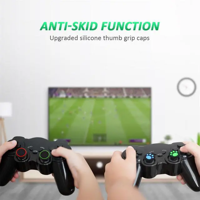 Alt view image 5 of 7 - 26 Pieces Replacement Thumb Grips Caps Cover Silicone Luminous Analog Controller Joystick Thumb Stick Cap Compatible with PS5 PS4 PS3 PS2 Xbox 360 Xbox One Controllers