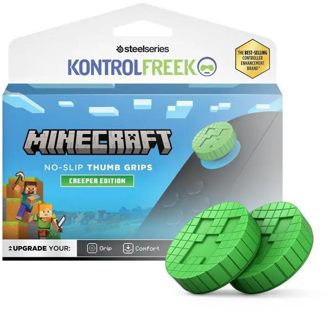 Main image of Minecraft No-Slip Thumb Grips - Creeper Edition | Compatible with Nintendo Switch 2 Joy-Cons | 2-Pack