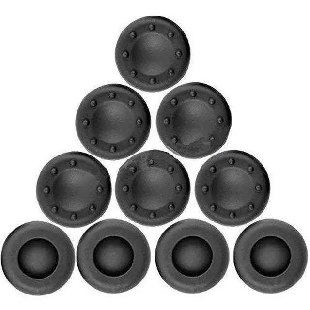 Alt view image 2 of 6 - 12 Pack Universal Thumbstick Grips PS4 Thumb Grip Analog Stick Covers Joystick Controller Cap Silicone Precision Rubber for PS4 Xbox ONE Xbox 360 PS3 PS2 Pro Slim Lite Dualshock WII U Black