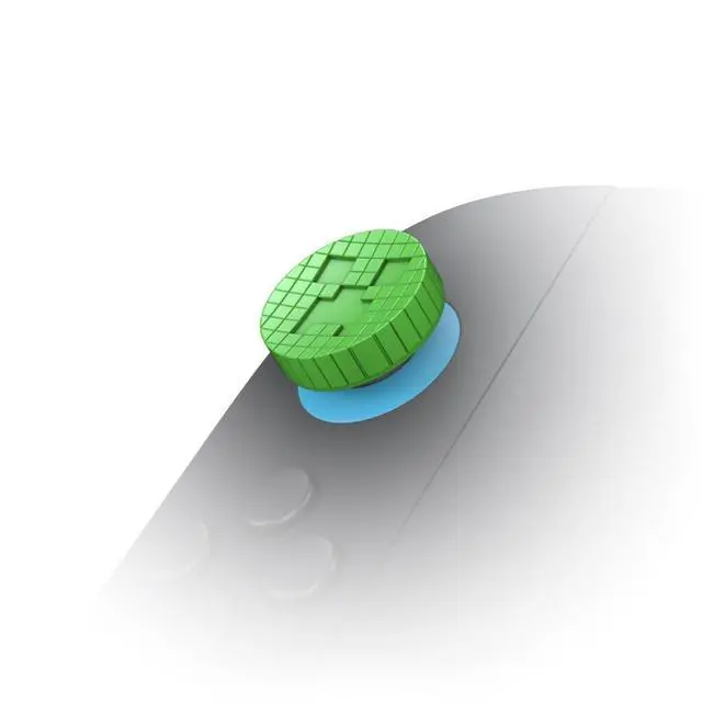 Alt view image 6 of 7 - Minecraft No-Slip Thumb Grips - Creeper Edition | Compatible with Nintendo Switch 2 Joy-Cons | 2-Pack
