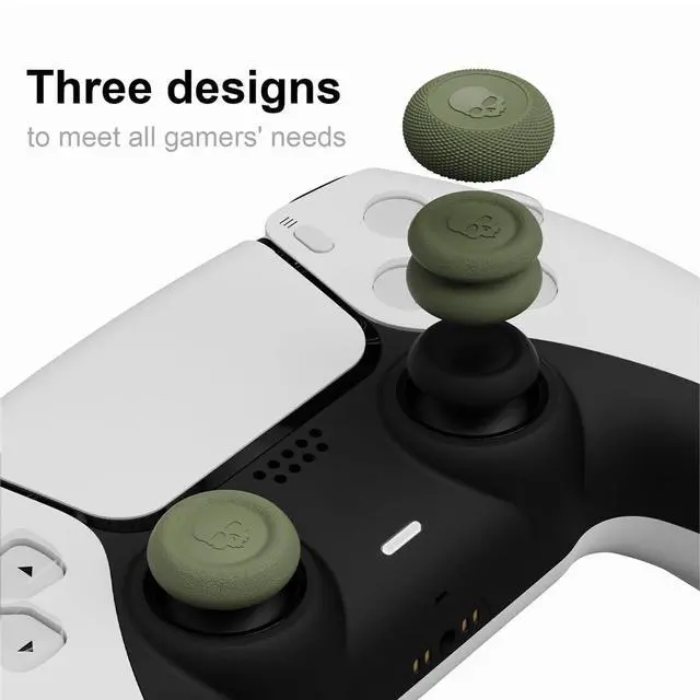 Alt view image 3 of 7 - CQC and FPS Thumb Grip Set Joystick Cap Analog Stick Cap for Nintendo Switch Pro Controller & PS5 / PS4 / Slim/Pro Controller- Black, 3Pairs(6pcs)